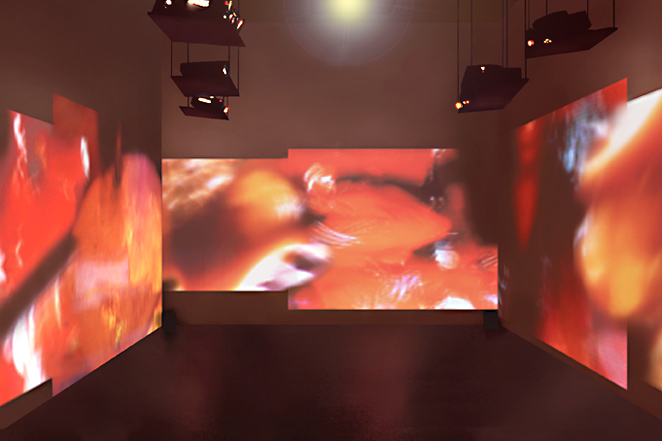 Gunda Foerster, CUT, slide projection + sound, 2000_1