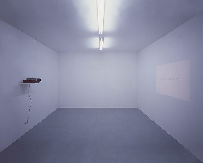 Gunda Foerster, I WANNA TALK TO YOU, Diaprojektion, 1997