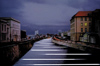 LIGHTLINES ON THE WATER, spotlights, Spandau Shipping Canal, Berlin | concept, 2001